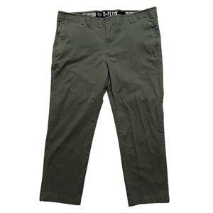 Dixxon Flannel Pants Mens Size 44x30 (Fits 44x29) D-Flexx Stretch Army Green